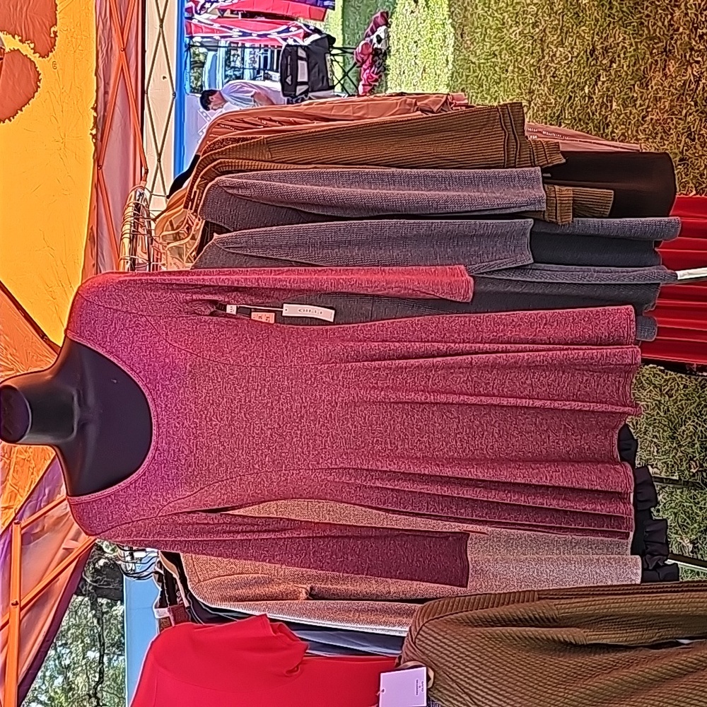 Burgundy dress